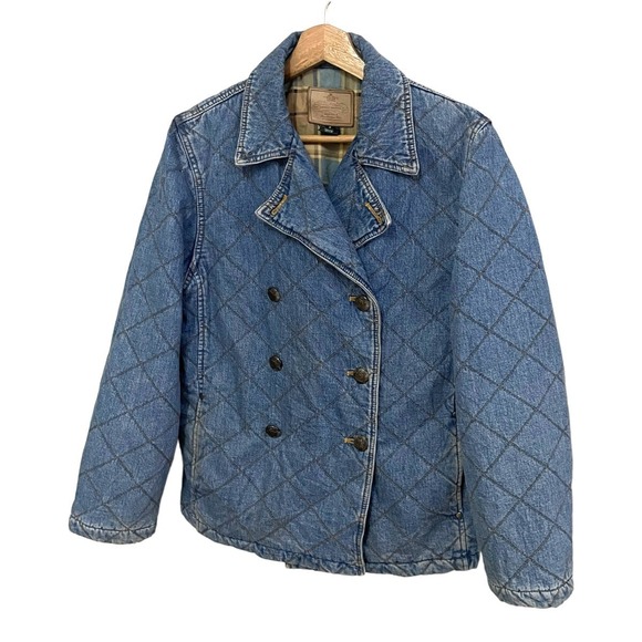 VINTAGE LAUREN BY RALPH LAUREN DENIM BUTTON JACKET | SZ: L | NWOT - Picture 2 of 10